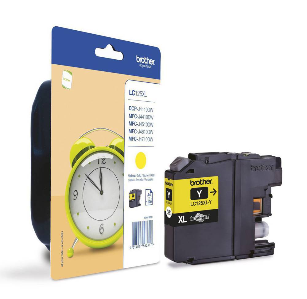 BROTHER Ink Cartridge LC125XL Yellow BROTHER Ink Cartridge LC125XL Yellow